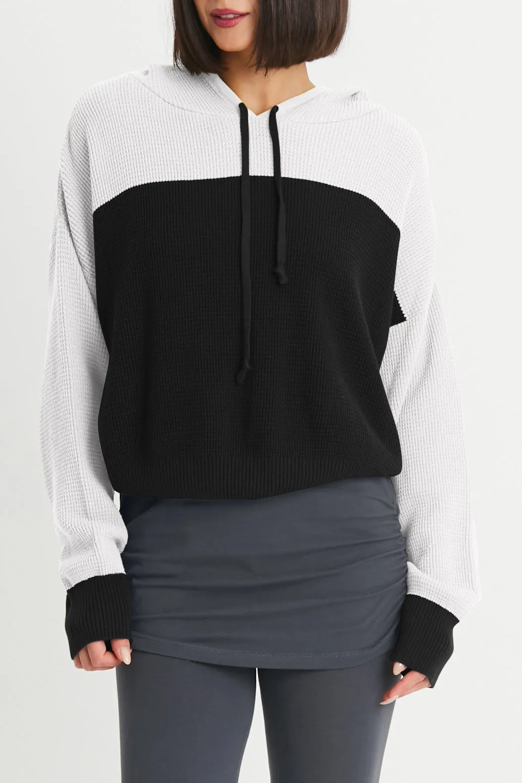 Cotton Waffle Hoodie