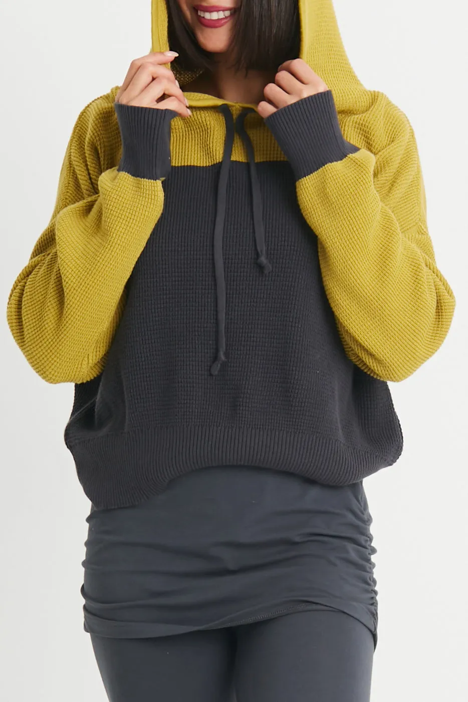 Cotton Waffle Hoodie
