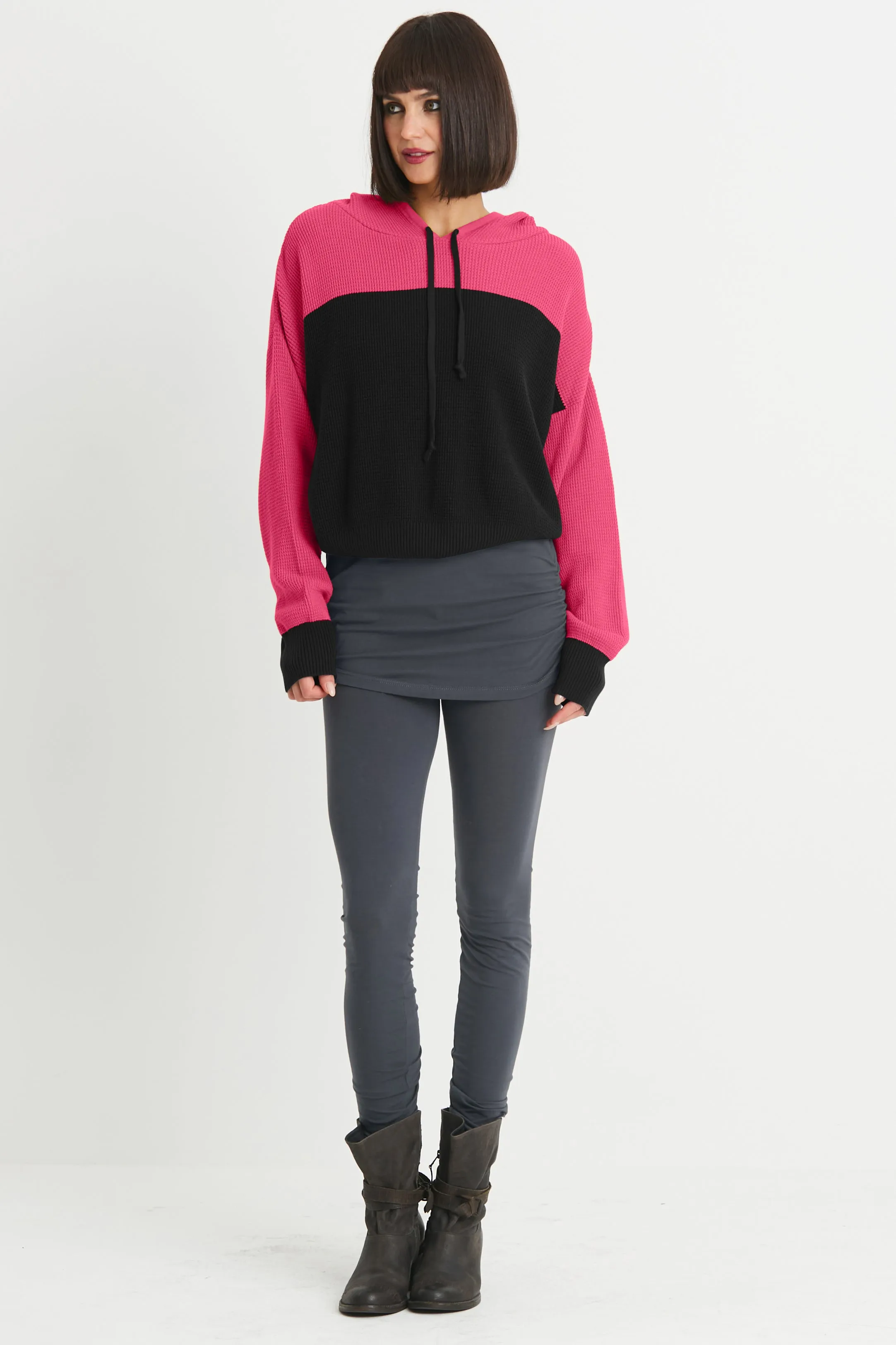 Cotton Waffle Hoodie