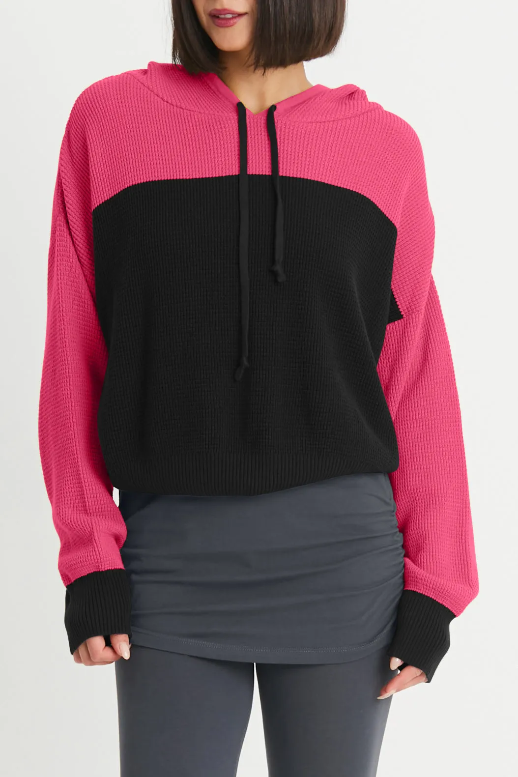 Cotton Waffle Hoodie