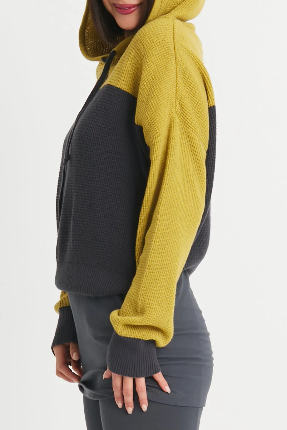 Cotton Waffle Hoodie