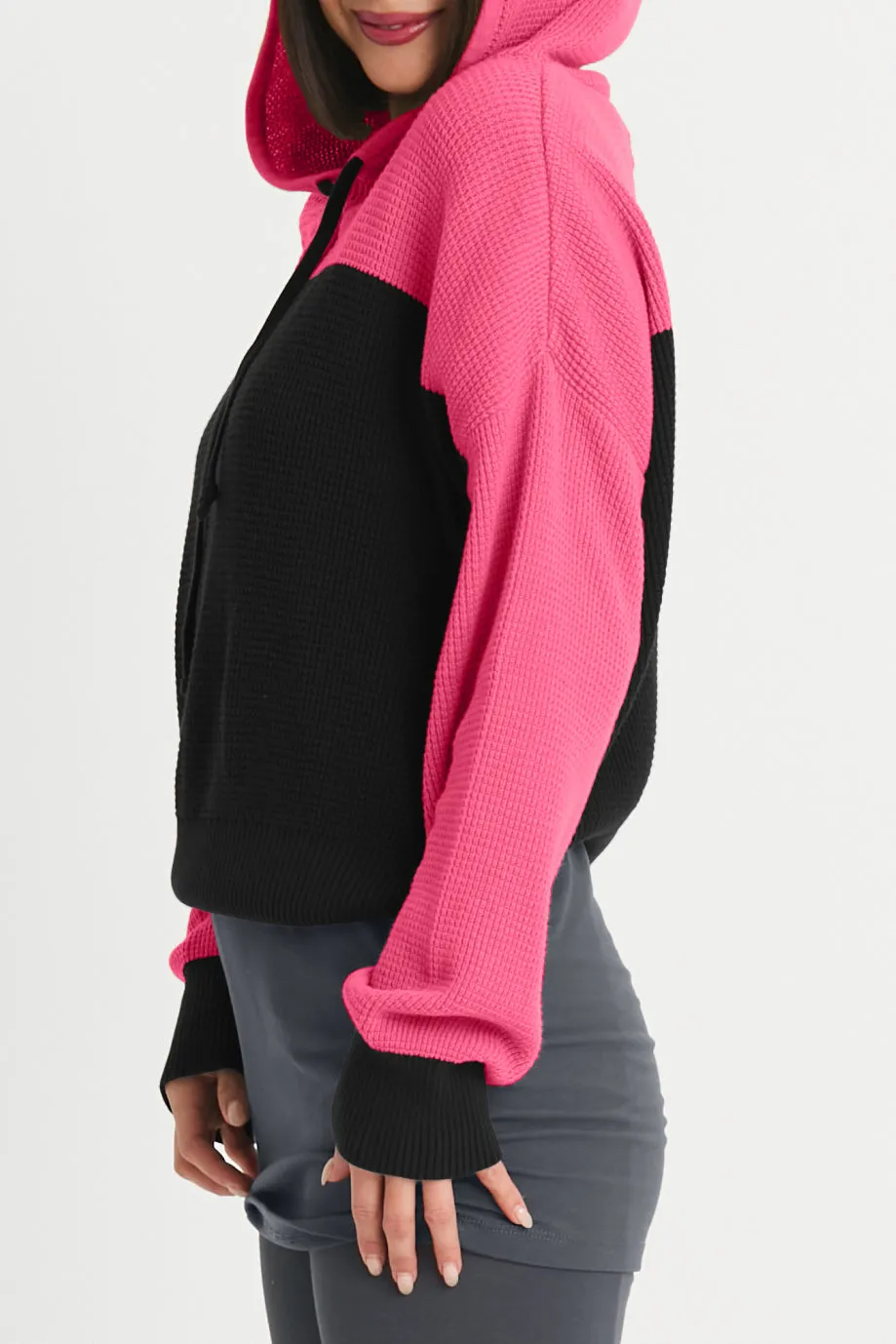 Cotton Waffle Hoodie