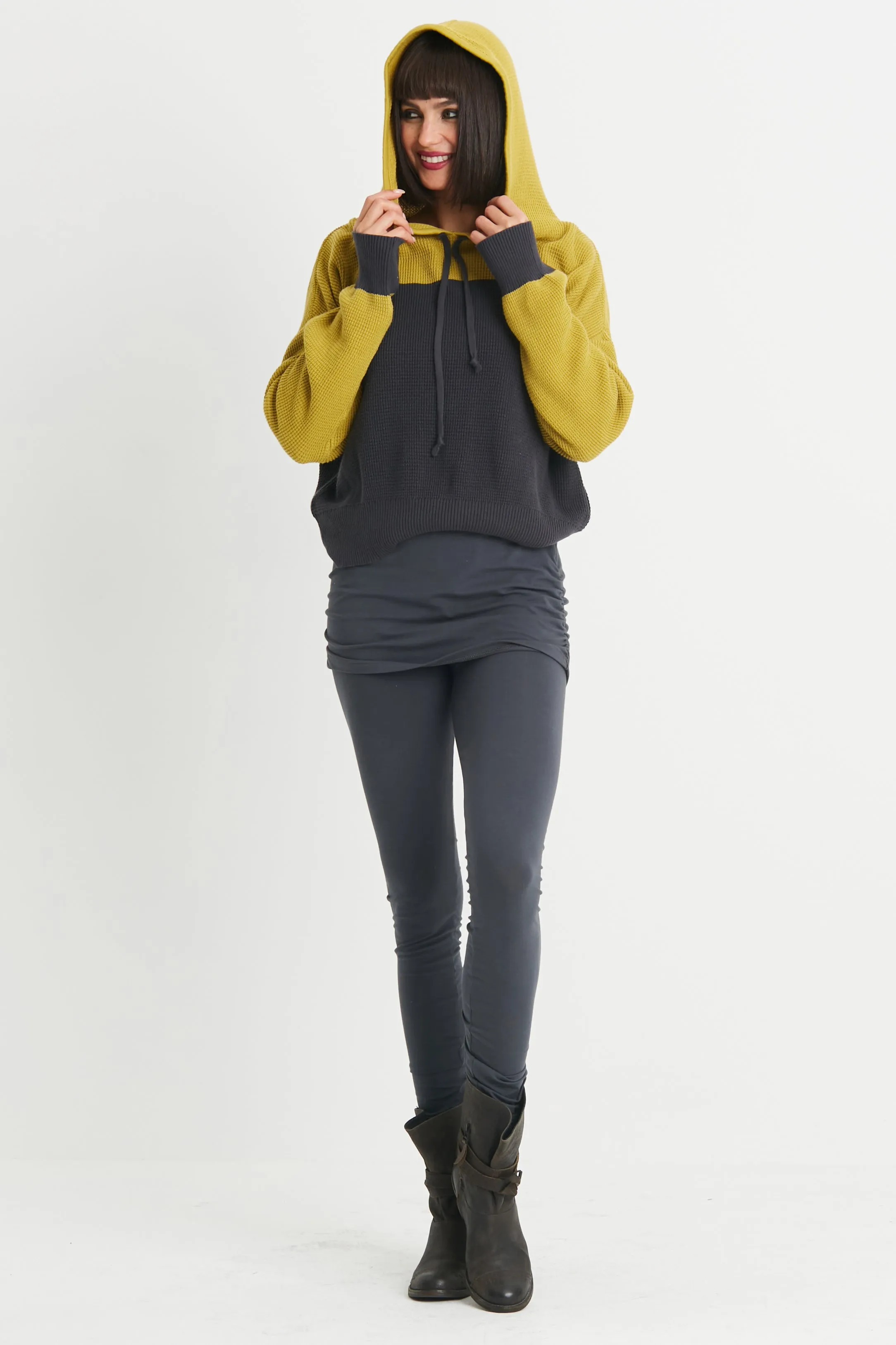 Cotton Waffle Hoodie