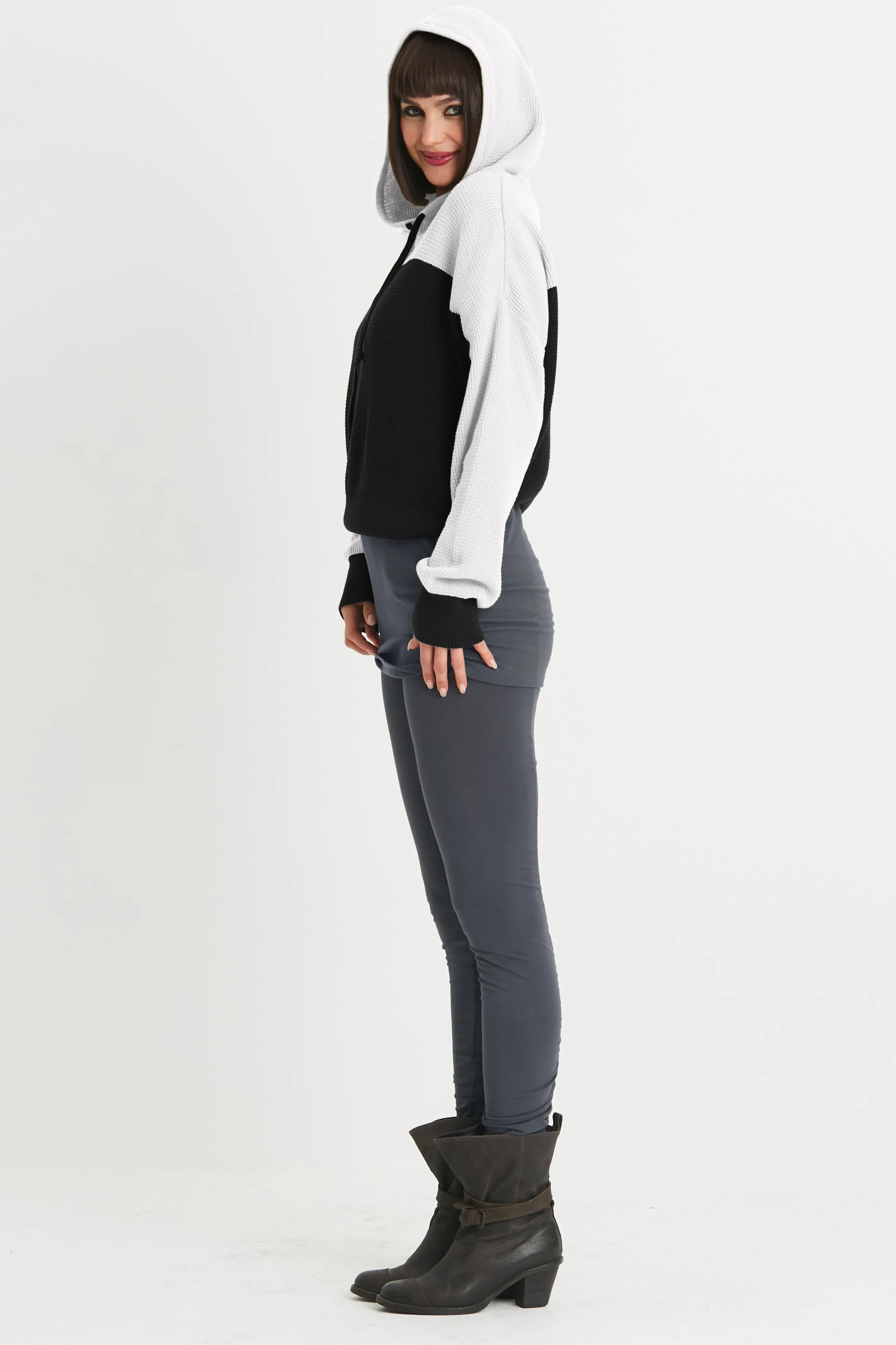 Cotton Waffle Hoodie