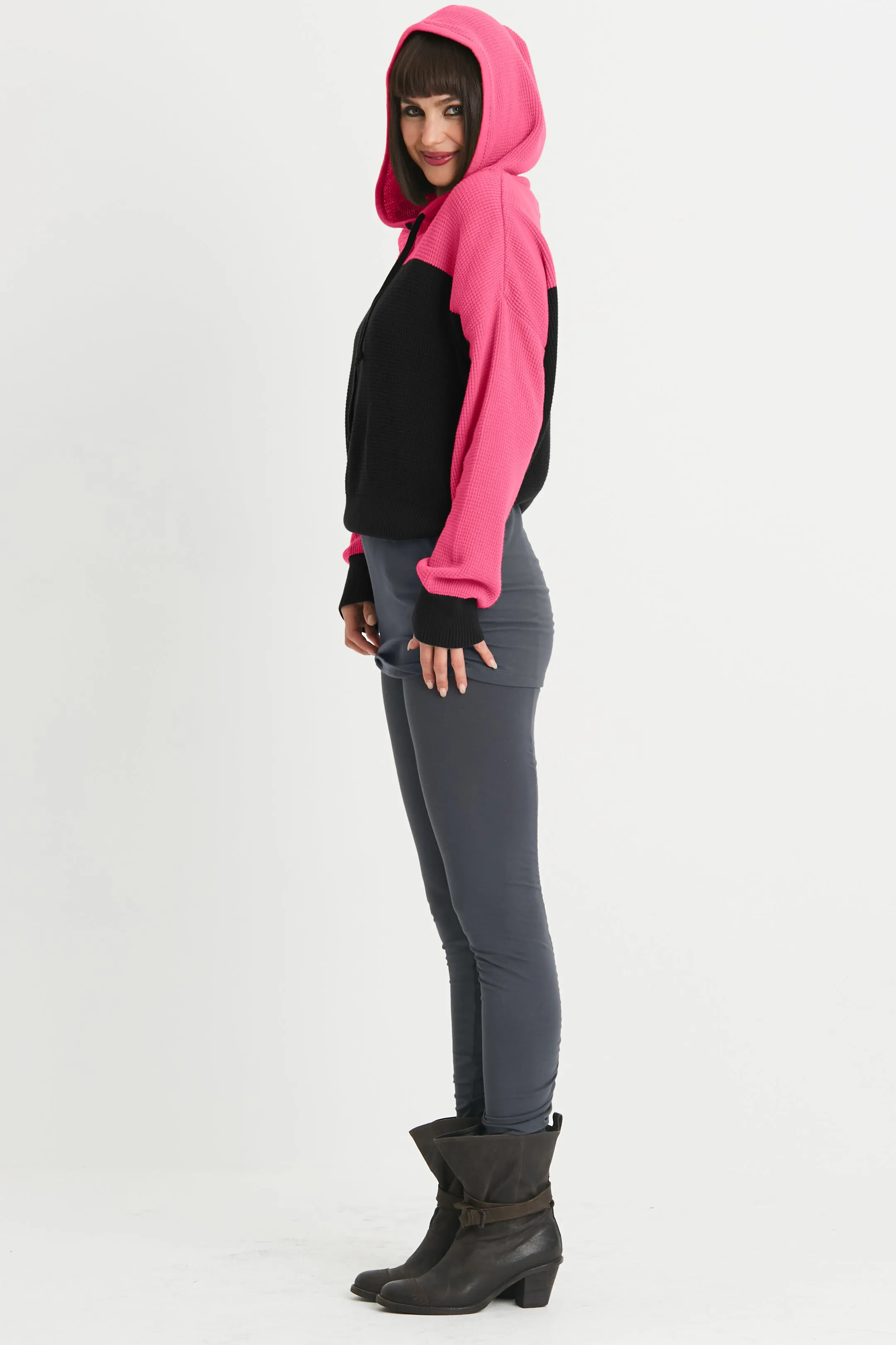 Cotton Waffle Hoodie