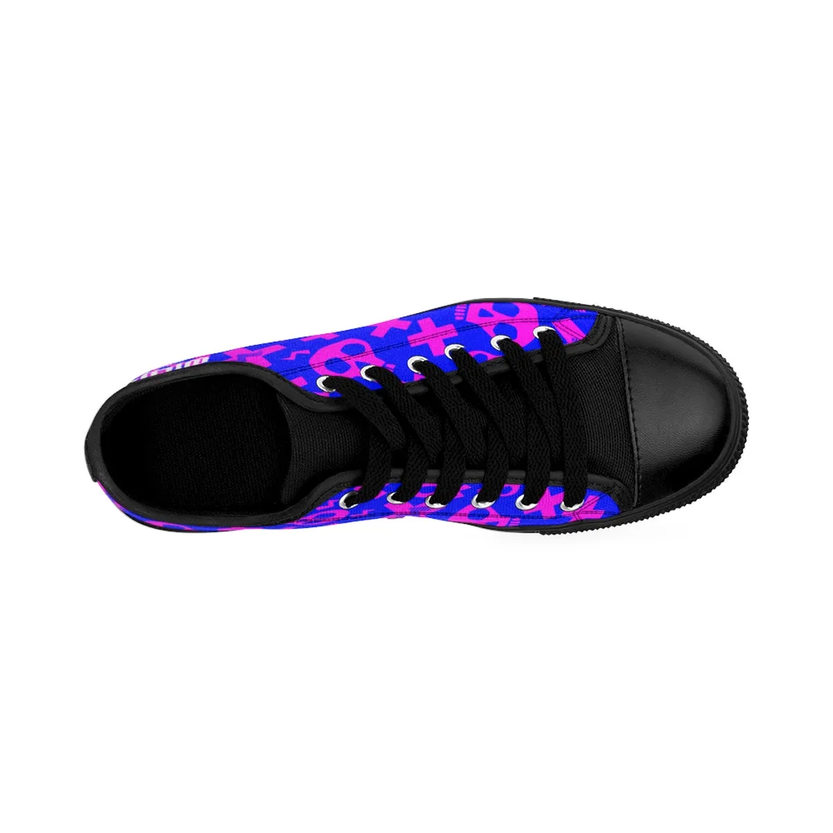 Crazy Skulls II/Pink and Blue/ Women's Sneakers