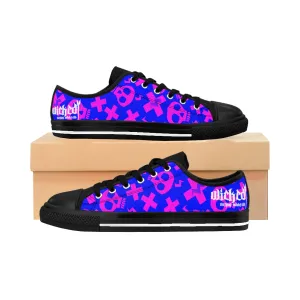 Crazy Skulls II/Pink and Blue/ Women's Sneakers