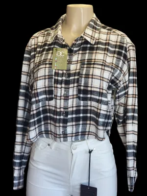 Crop flannel