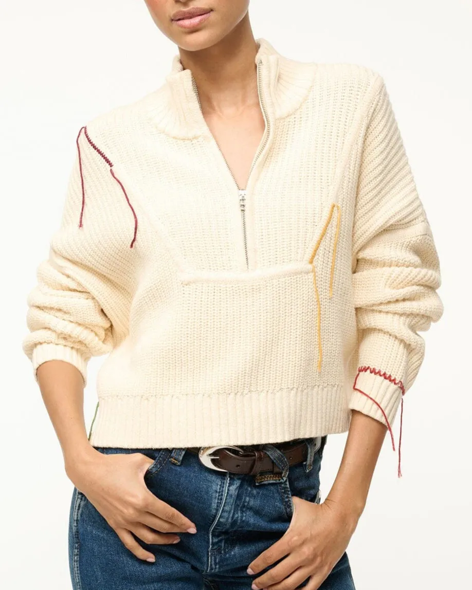Cropped Hampton Sweater in Jungle Leopard