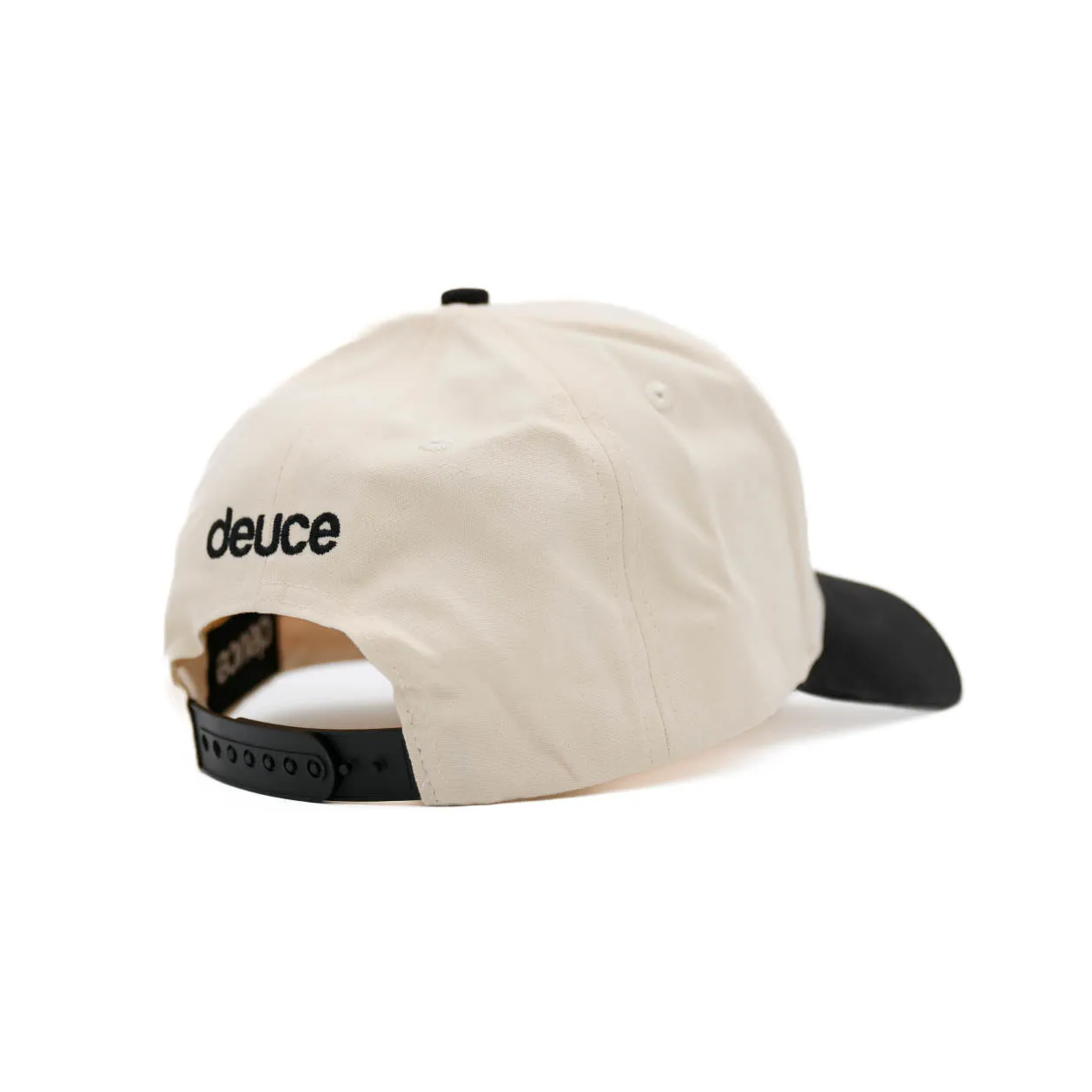 DEUCE PEACE CURVED SNAPBACK | Off White / Black