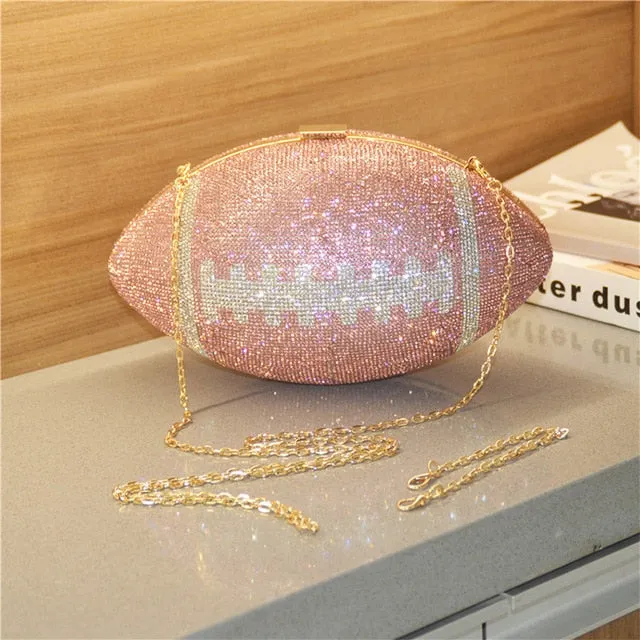 Diamond Football Clutch