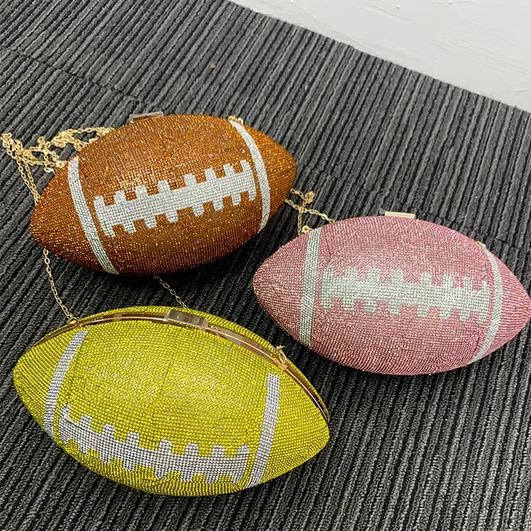 Diamond Football Clutch