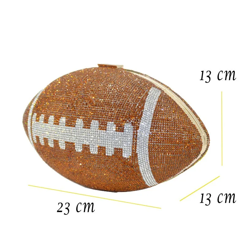 Diamond Football Clutch