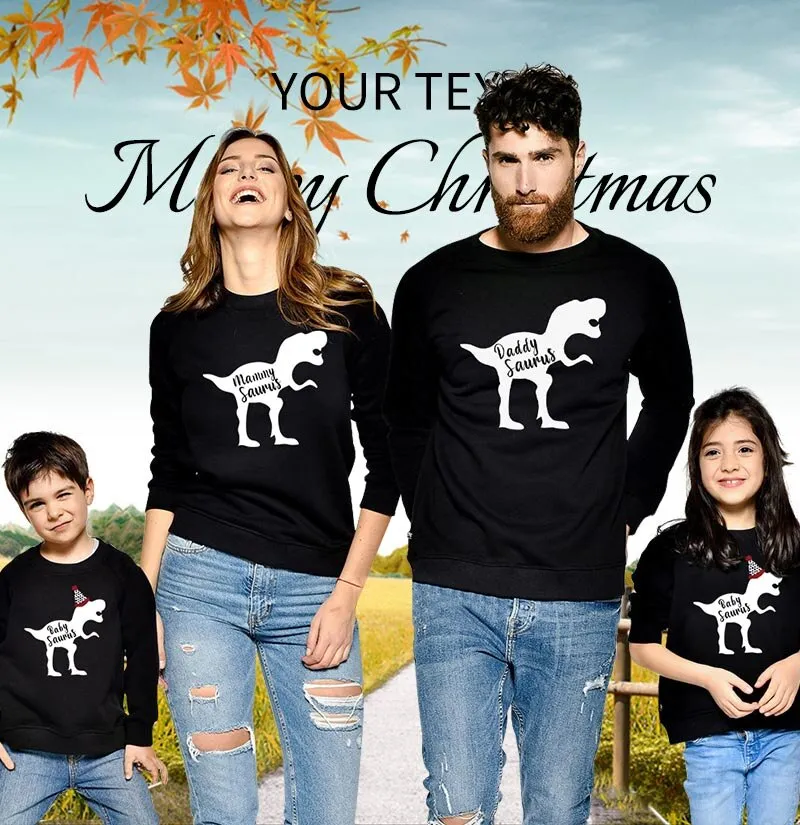 Dinosaur Family Matching Sweatshirts
