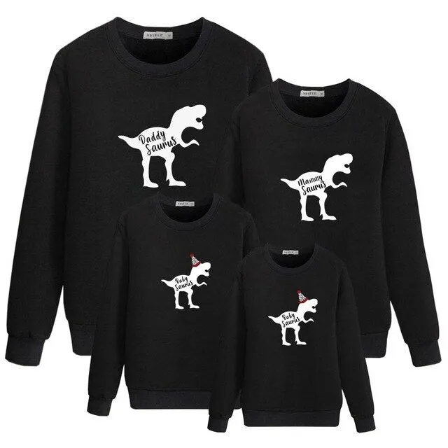 Dinosaur Family Matching Sweatshirts