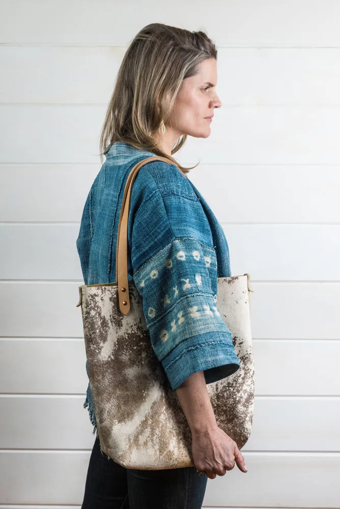 Distressed Leather Tote