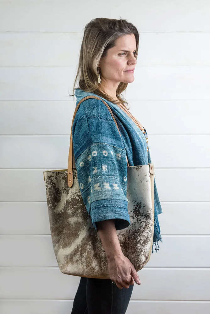 Distressed Leather Tote