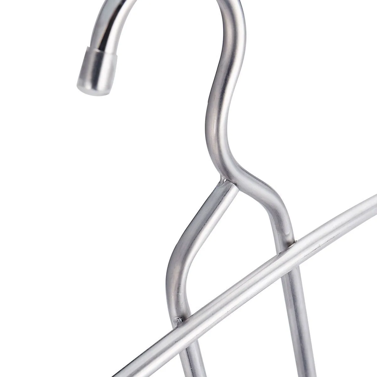 DOIOWN Multipurpose Stainless Steel Closet Hangers Blouses Shirt Dresses Scarf Hangers Organizer (Set of 3, Non-Slip) (3-Pieces)