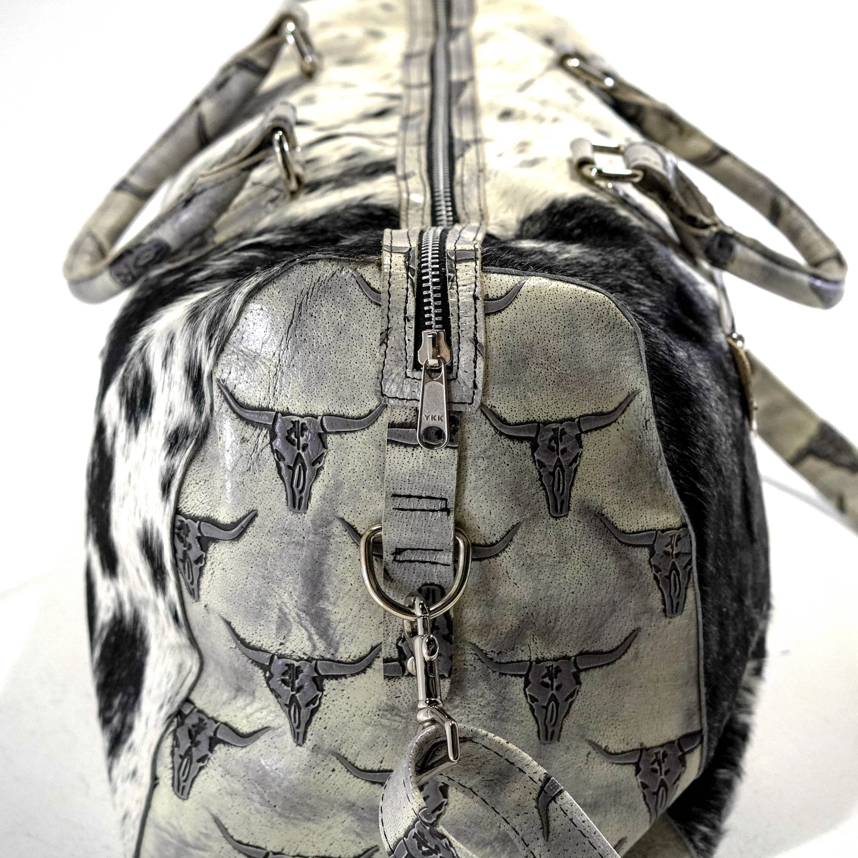 Duffel - Black & White w/ Smoke Show Skulls