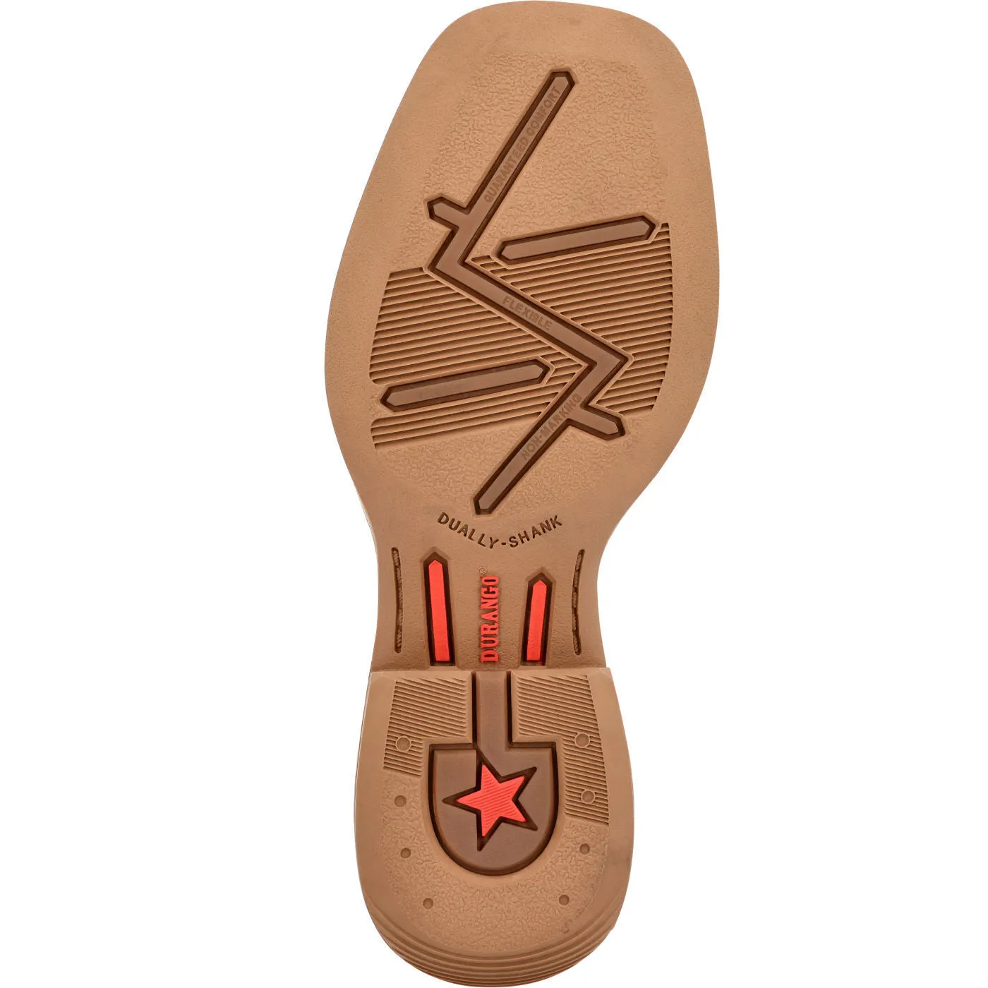 Durango® Lil' Rebel Pro™ Little Kid's Trail Brown and White Western Boot DBT0242