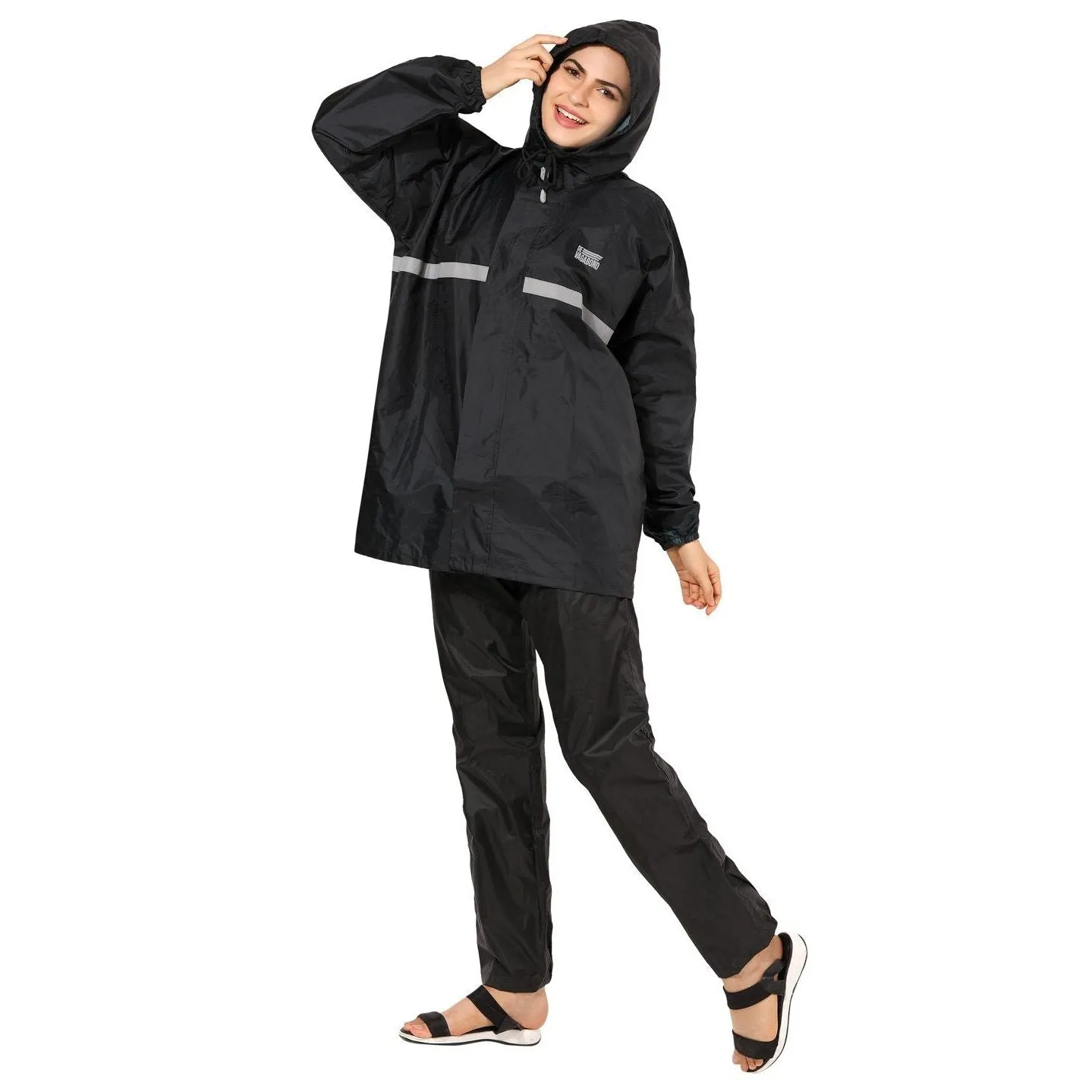 Dv Pro Women Rainsuit with pant Black