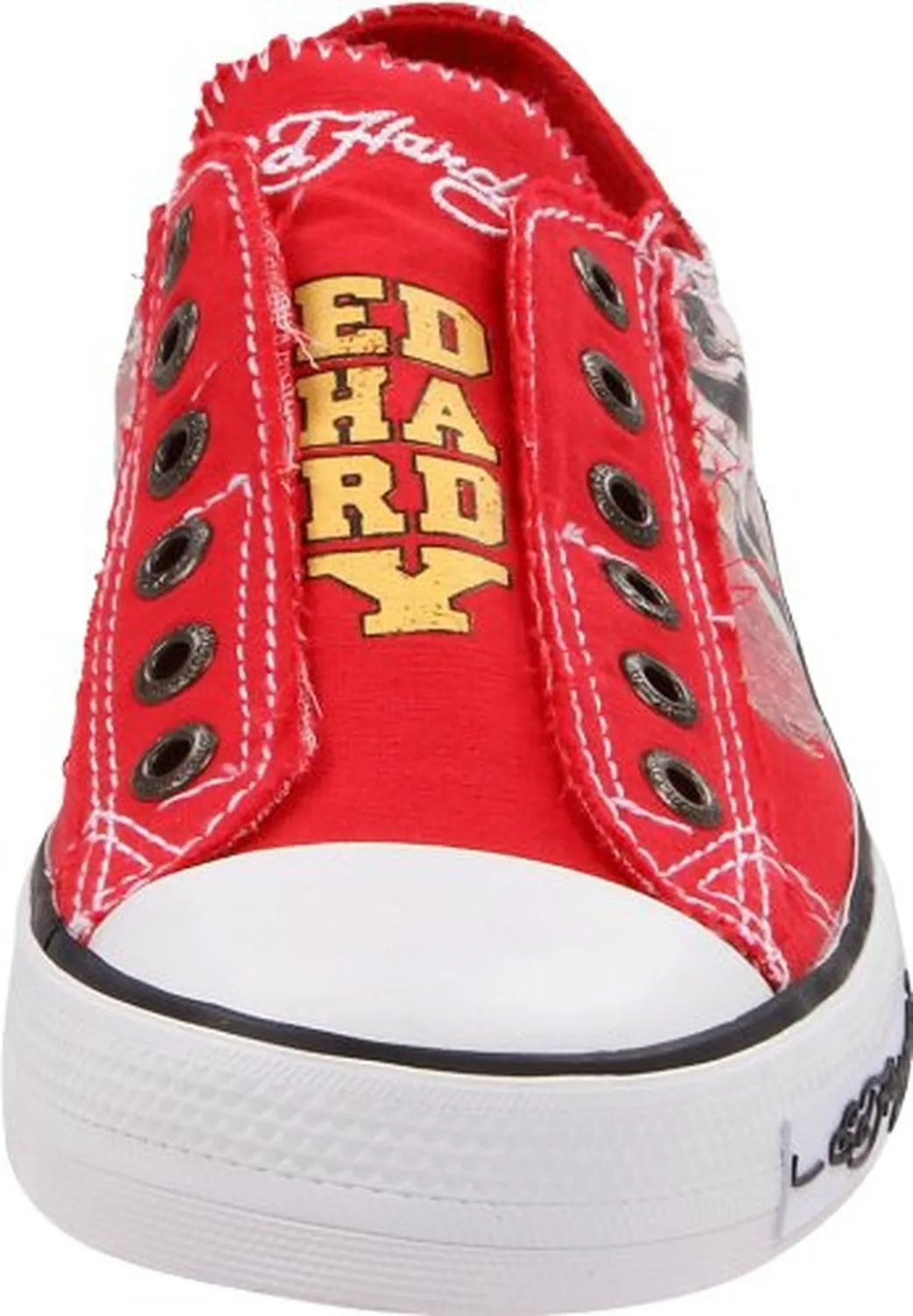 Ed Hardy Women's Low Rise Fashion Sneaker,Red-11SLR102W,6 M US