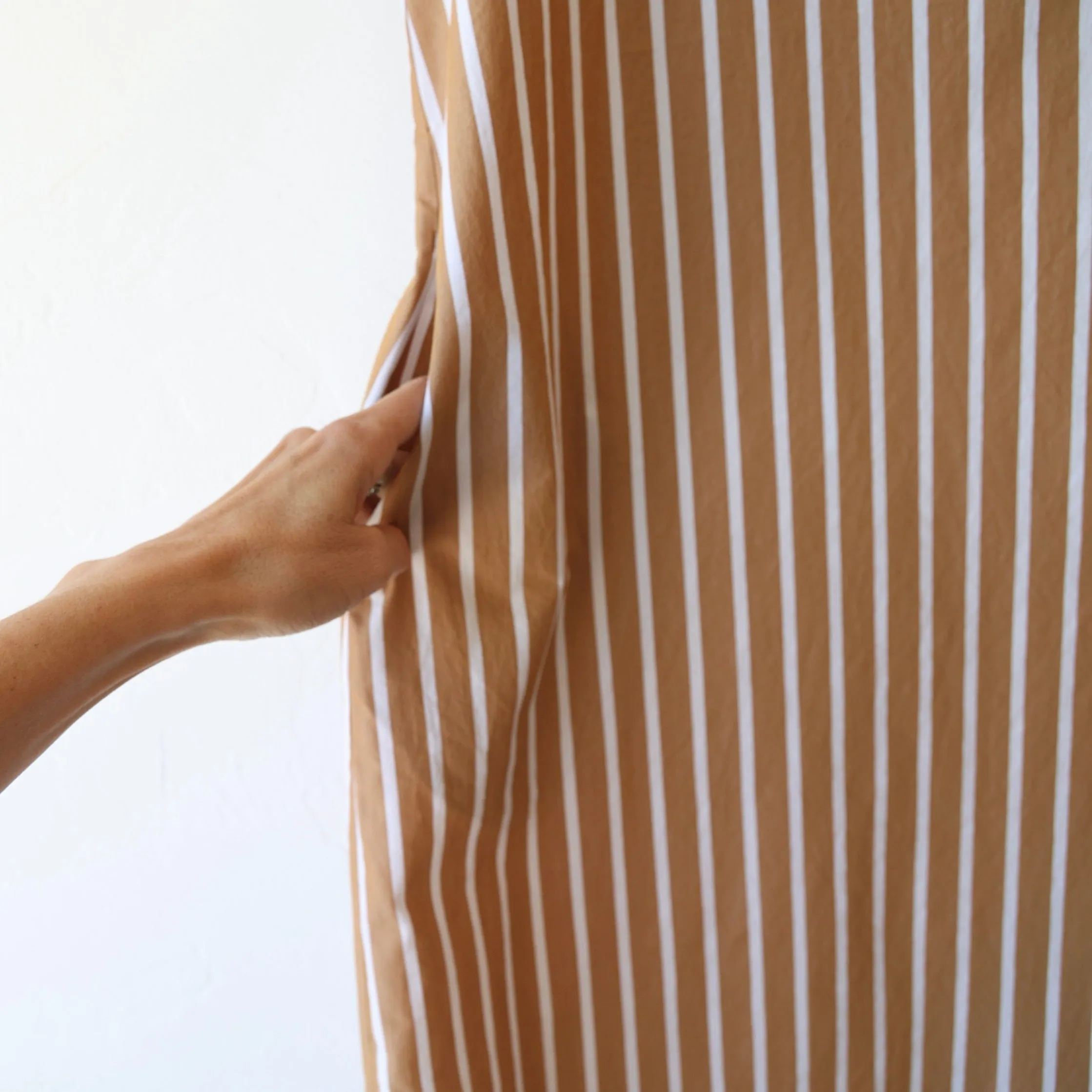 Eleph Emmer Dress - Brown Stripe