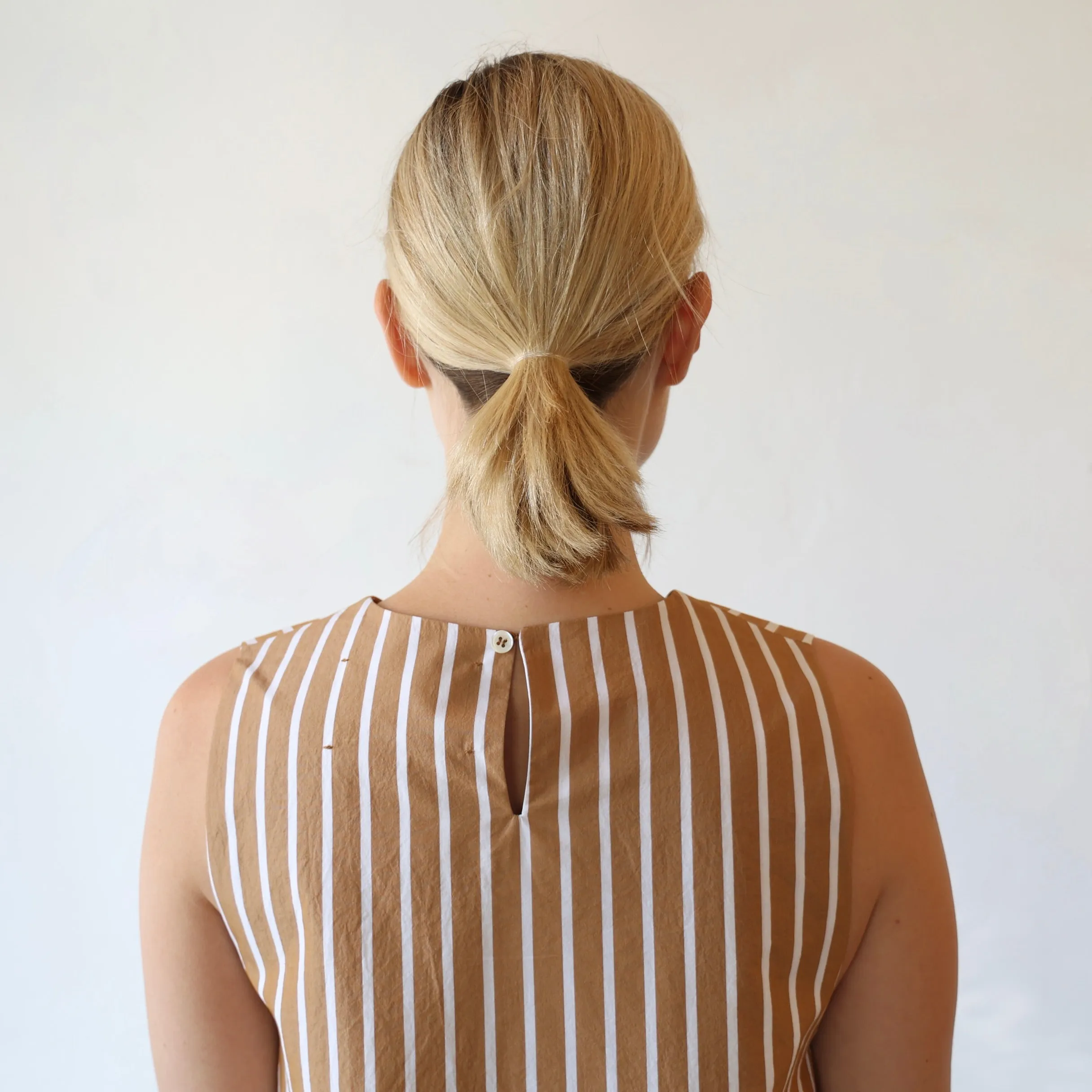 Eleph Emmer Dress - Brown Stripe