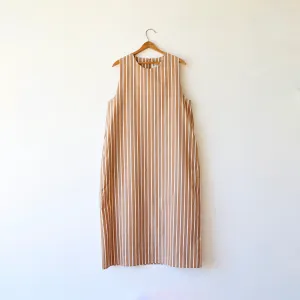 Eleph Emmer Dress - Brown Stripe
