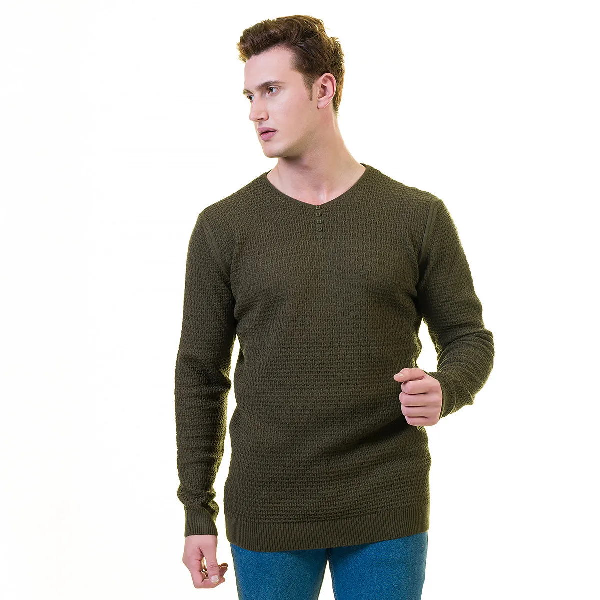 European Wool Luxury Zippered With Sweater Jacket Warm Winter Tailor Fit