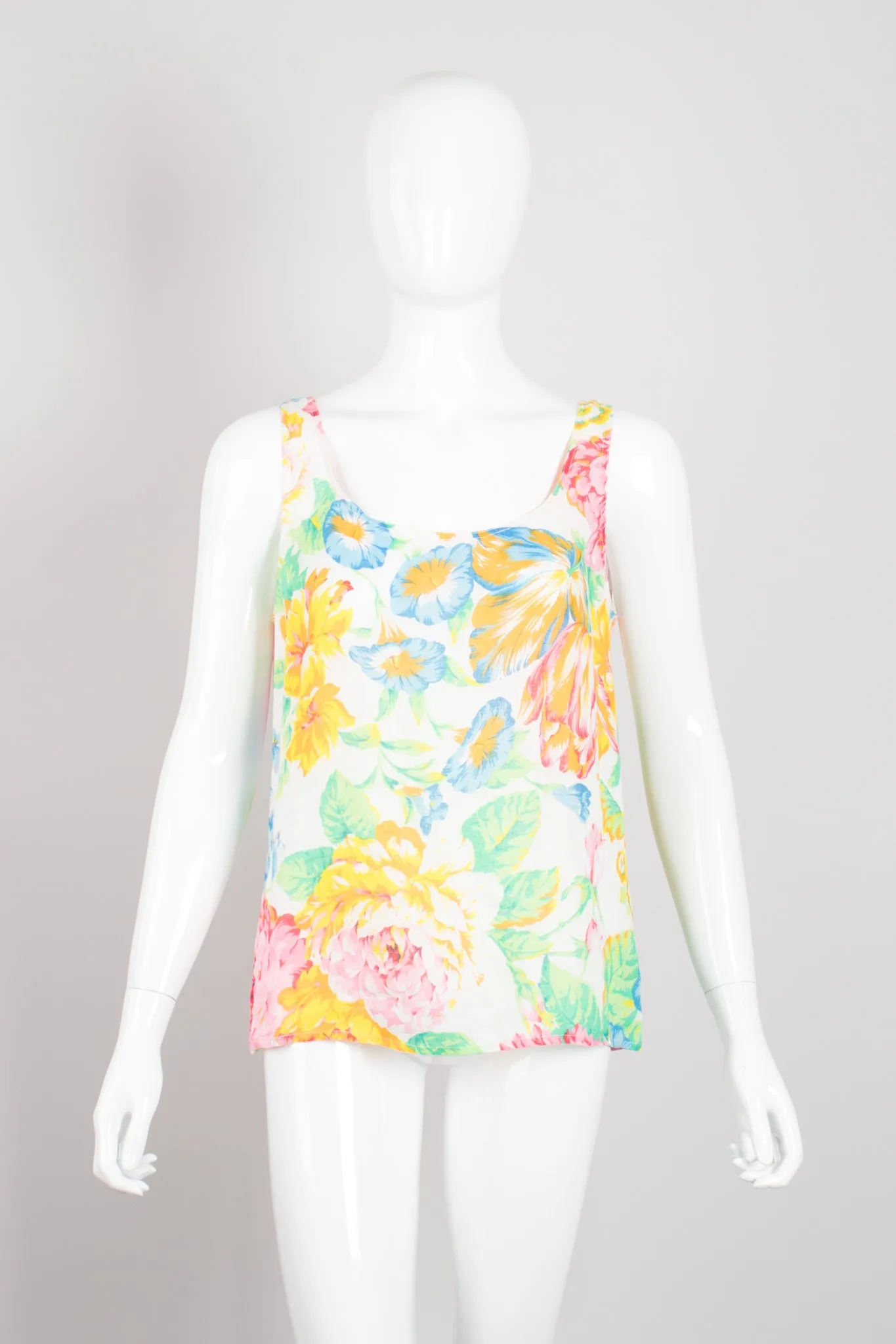 Flax Floral Print Top & Skirt Set