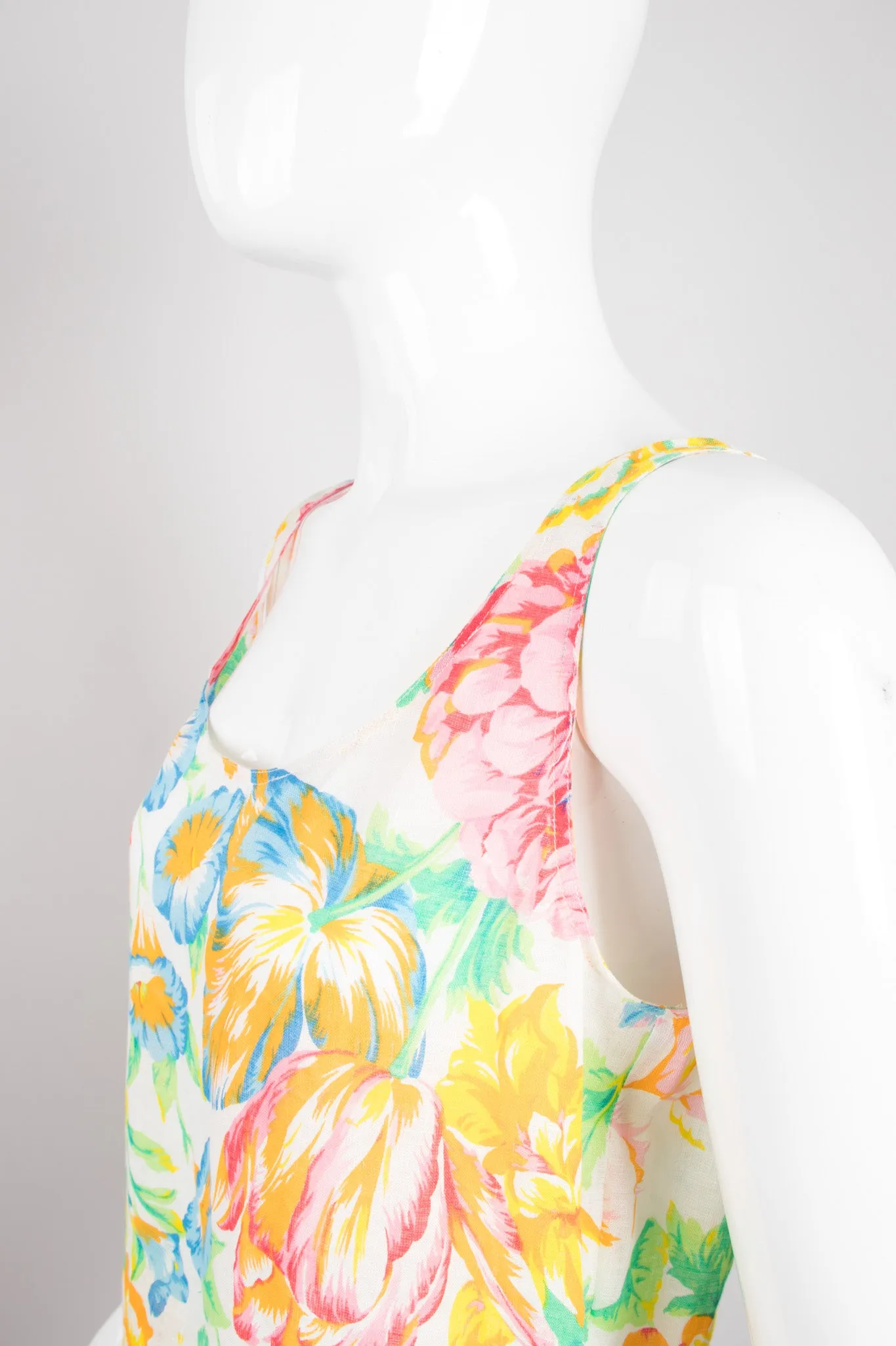 Flax Floral Print Top & Skirt Set