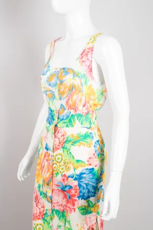 Flax Floral Print Top & Skirt Set