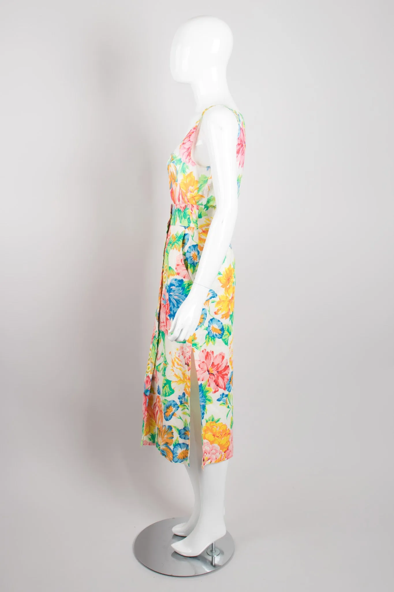 Flax Floral Print Top & Skirt Set
