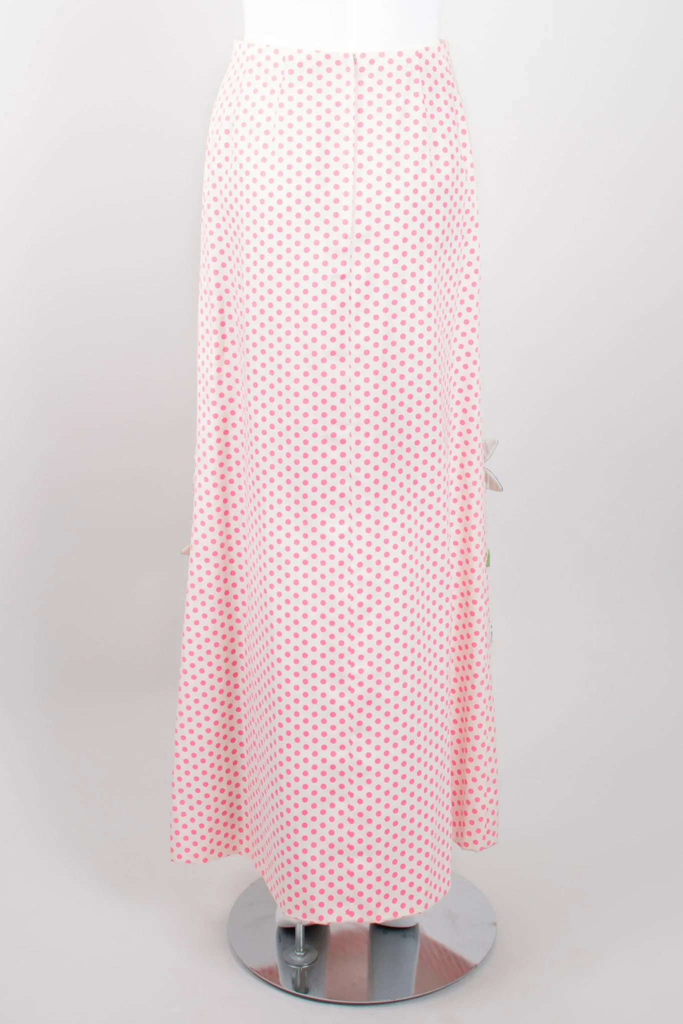 Flowerpot Appliqué Dot Shirt & Skirt Set