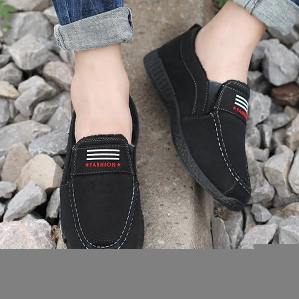 Freizeitschuhe aus Canvas mit weichem Boden