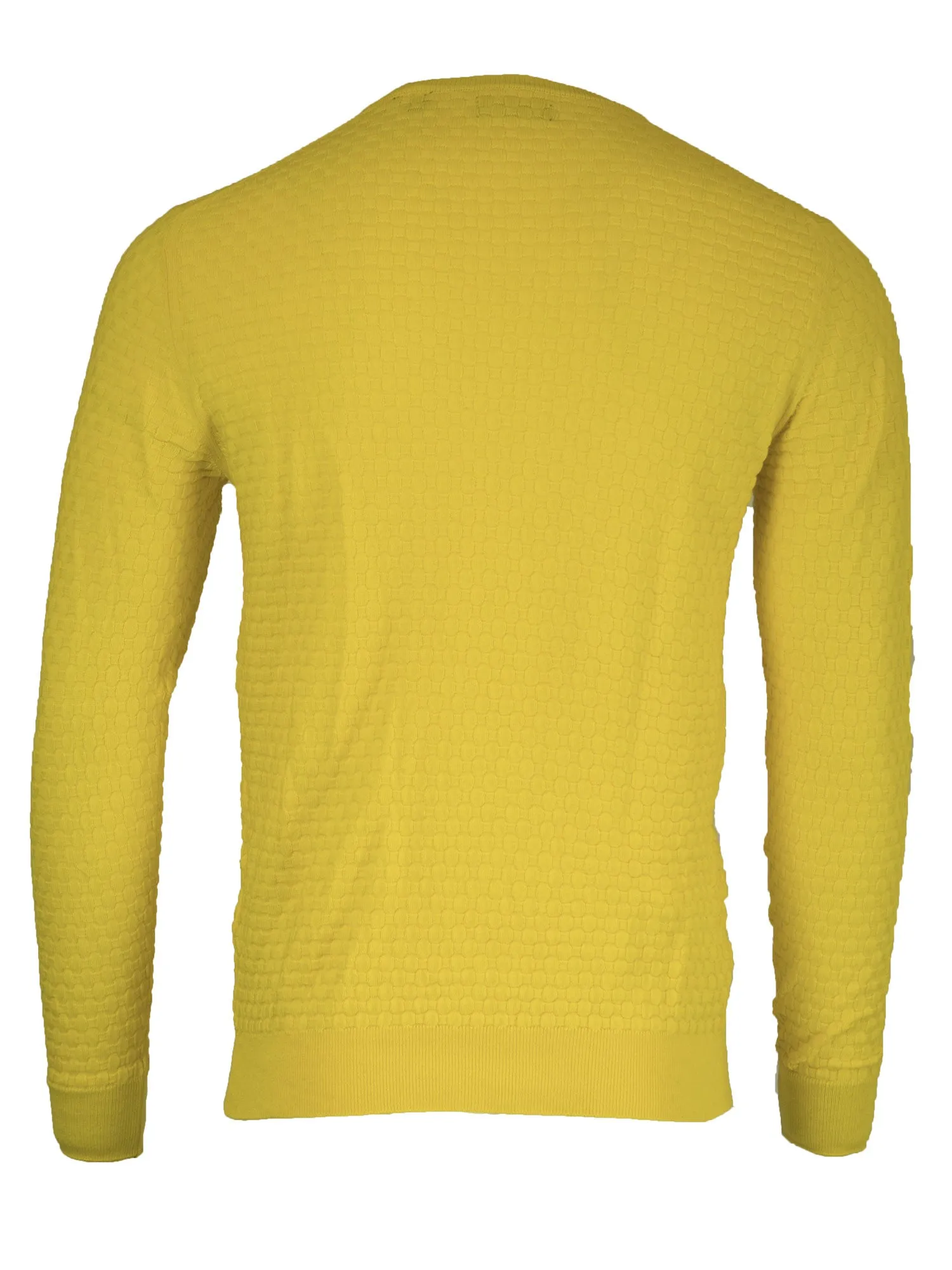GANT Men's O1 Cotton Texture Crew, Medium, Mango