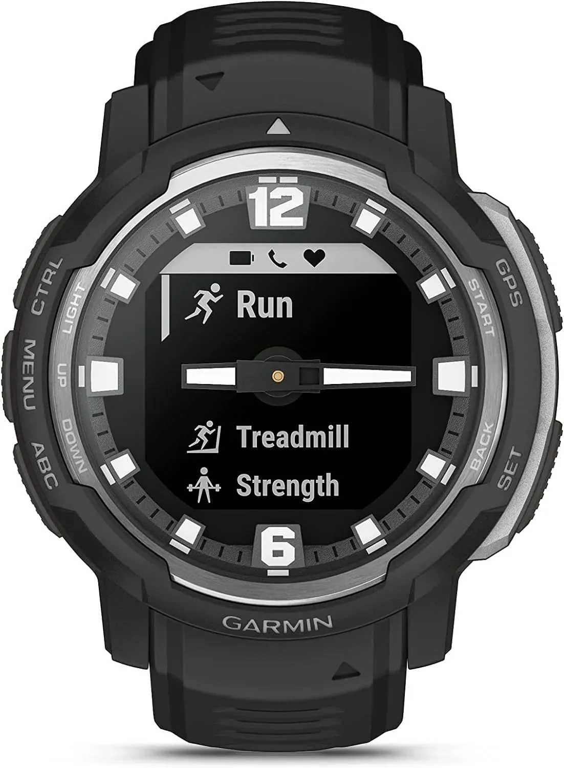 Garmin Instinct Crossover Hybrid GPS Multisport Smartwatch (Black - 45MM)