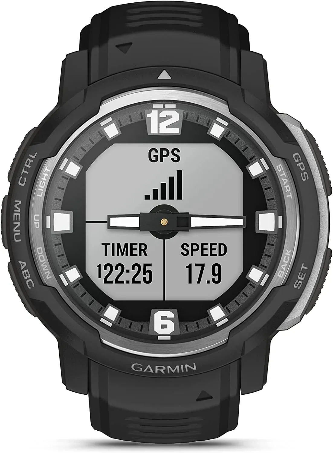 Garmin Instinct Crossover Hybrid GPS Multisport Smartwatch (Black - 45MM)
