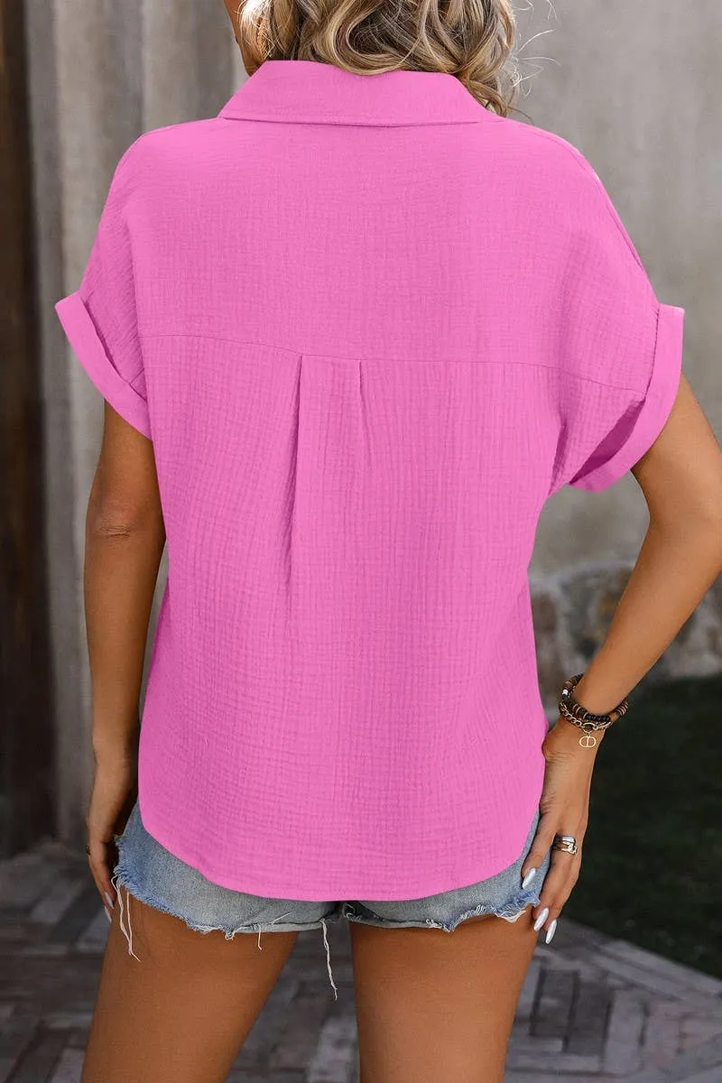 Gauze Button Down