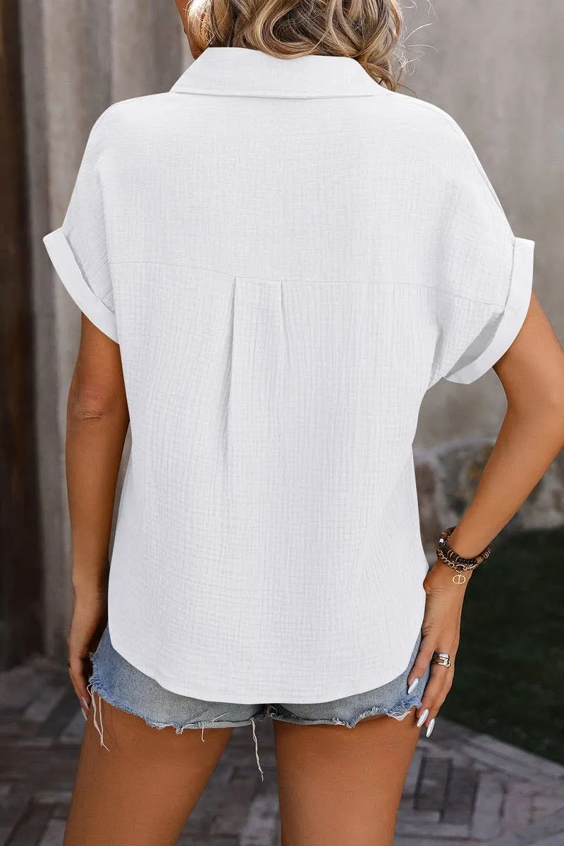 Gauze Button Down