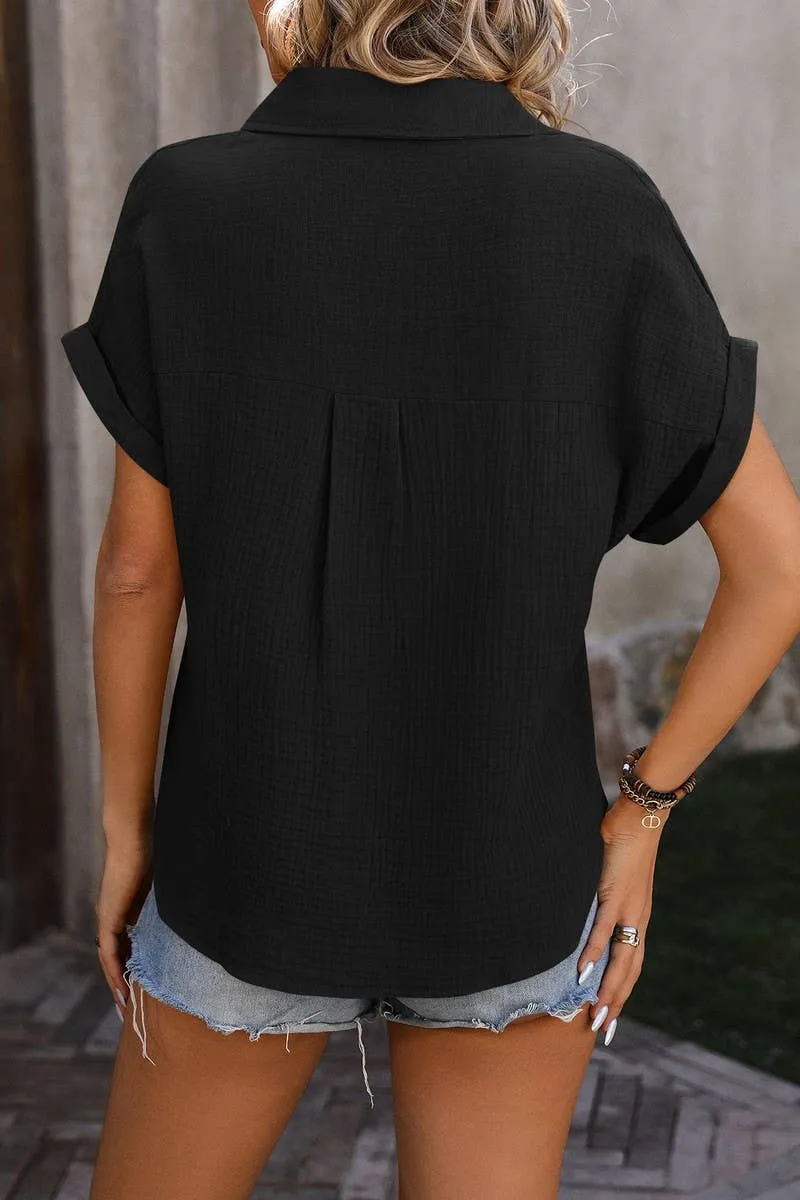 Gauze Button Down