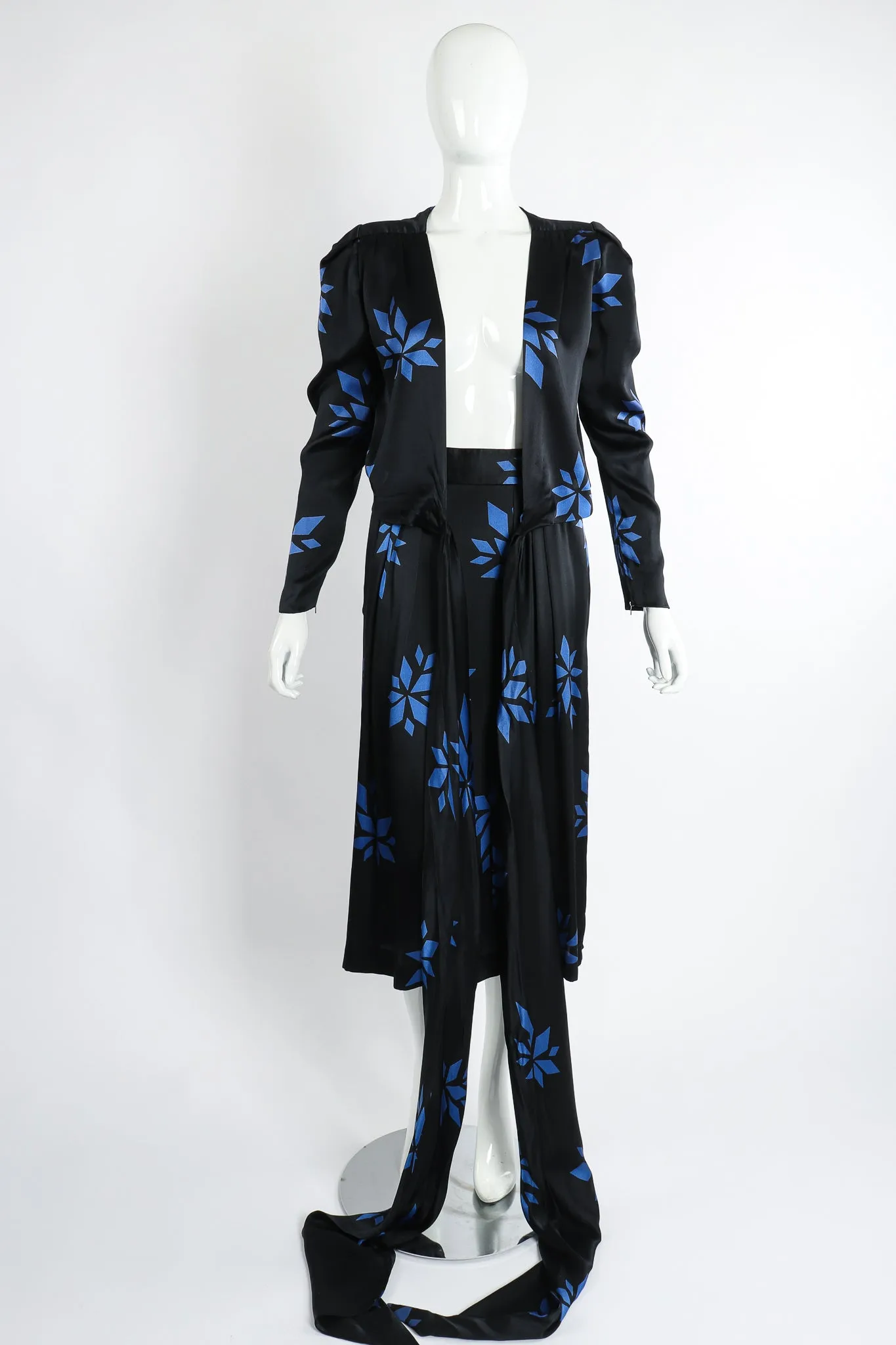 Geo Wrap Top & Skirt Set