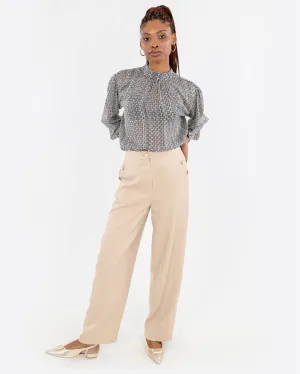 Geometric Print Blouse
