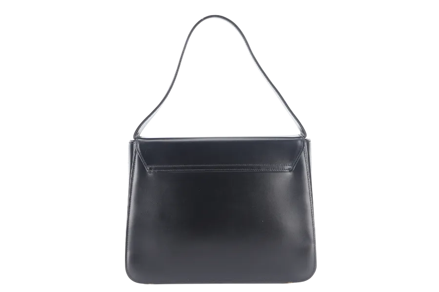 GIANNI VERSACE SHOULDER BAG MEDUSA LEATHER BLACK WITH DUST COVER