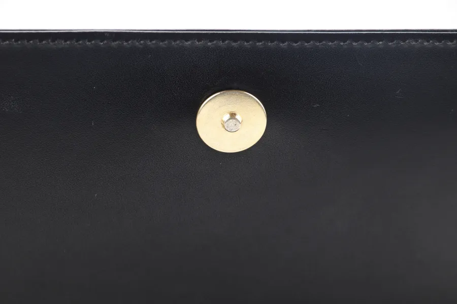 GIANNI VERSACE SHOULDER BAG MEDUSA LEATHER BLACK WITH DUST COVER