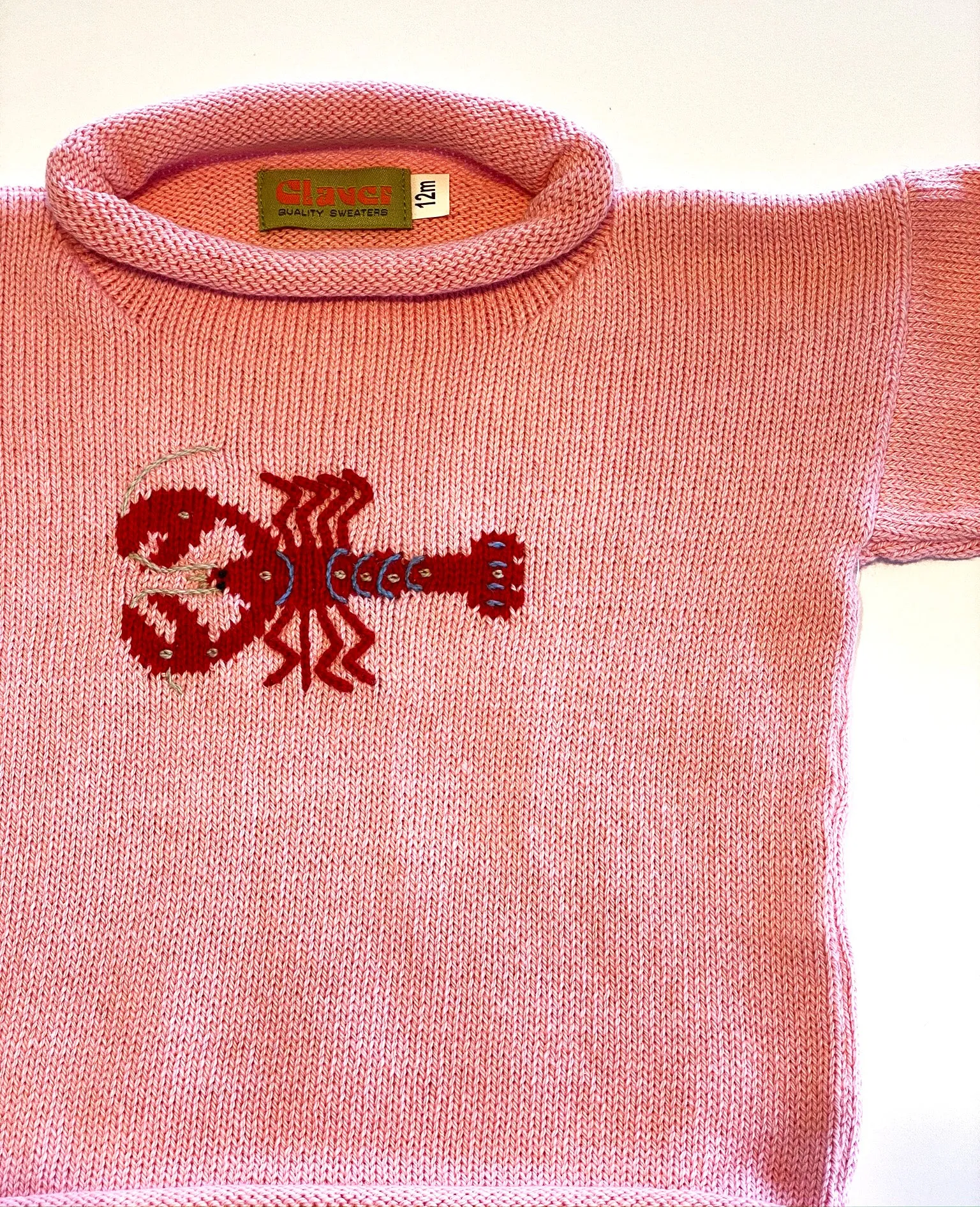 Girls Sweater | Lobster Intarsia