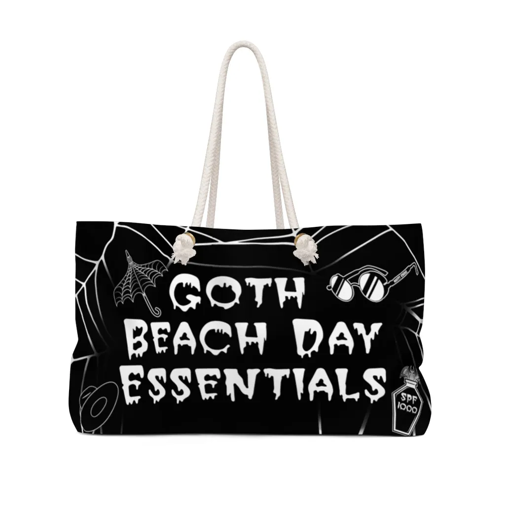 Goth Beach Day Essentials Weekender Bag