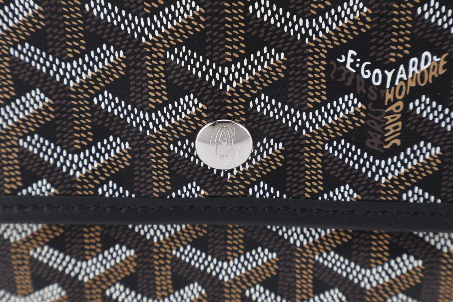 GOYARD SAINT LOUIS PM BAG BLACK COLOR WITH DUST COVER