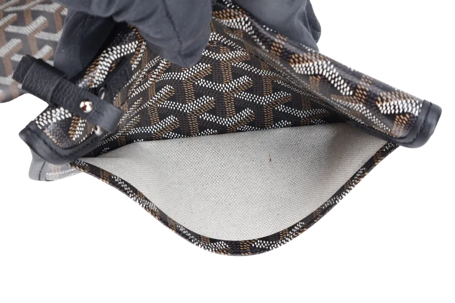GOYARD SAINT LOUIS PM BAG BLACK COLOR WITH DUST COVER